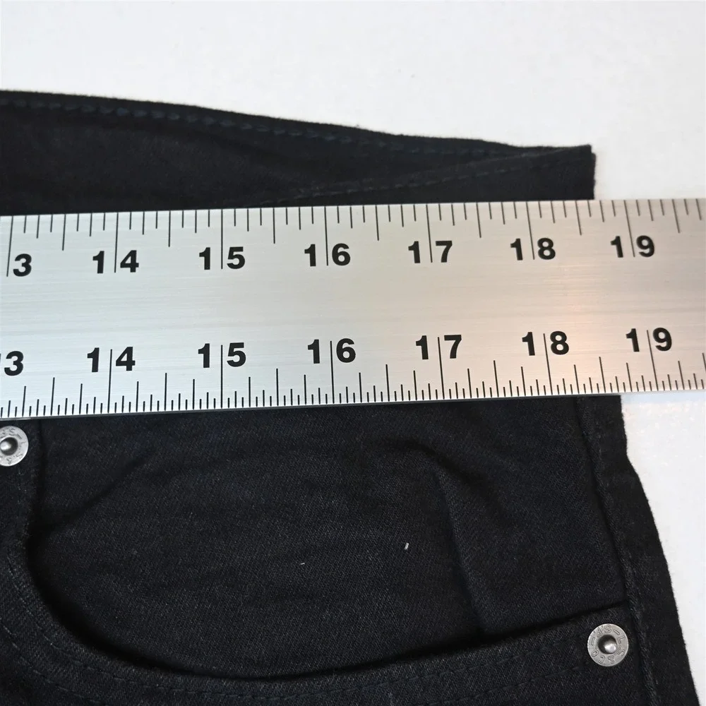Levis 36x32 Black Stretch Denim 512 Slim Taper Mens Jeans